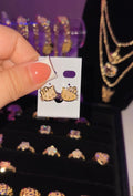 HK Face Earrings