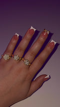 Diamond Flower Ring