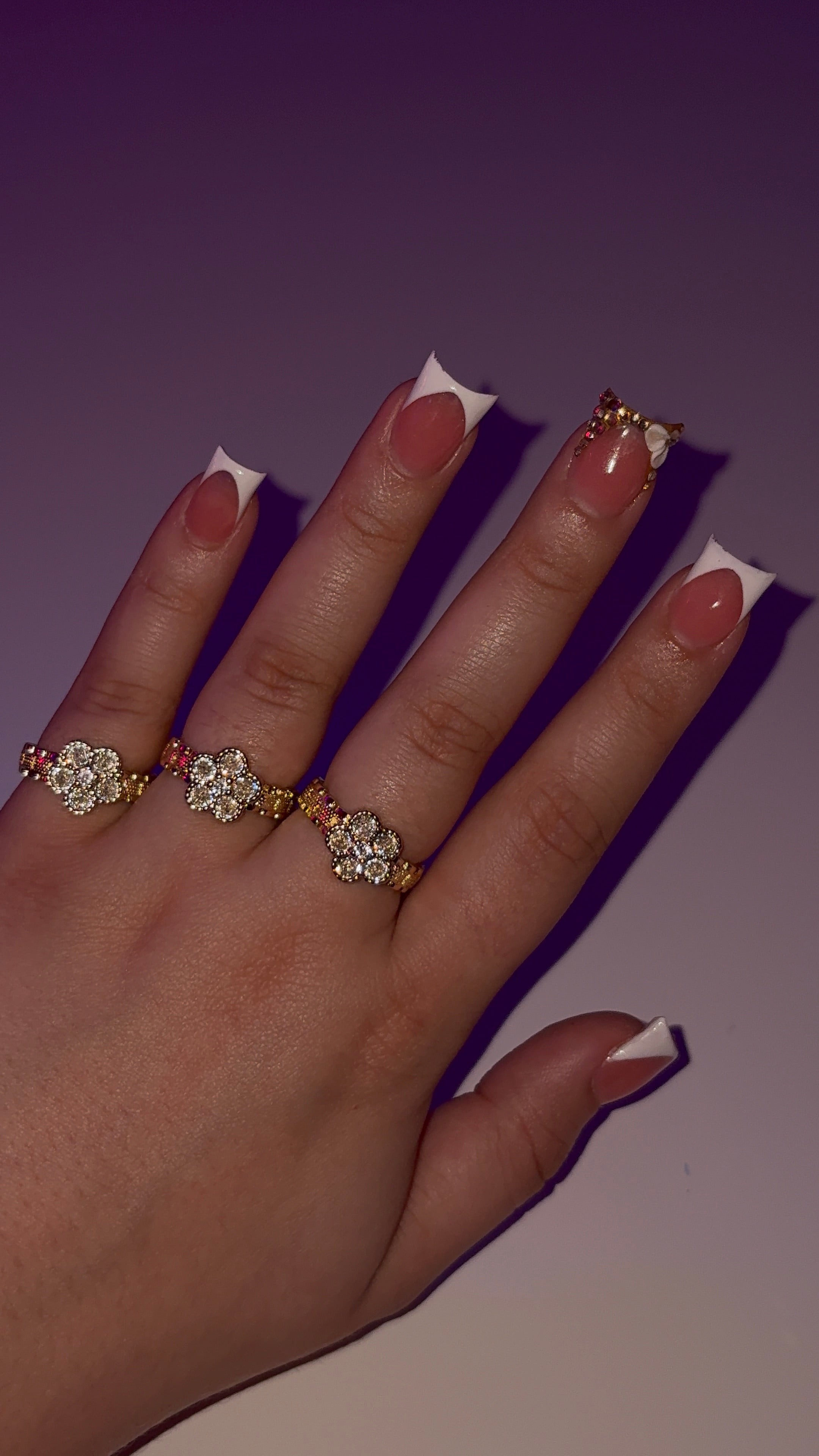 Diamond Flower Ring